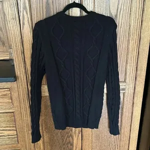 Disney Parks x Marvel Avengers Black Panther‎ Cable Knit Sweater | Size S thumbnail 10