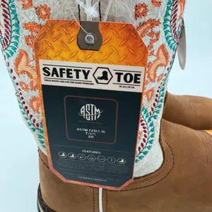 Corral Embroidery Hydro Resist Polycarbonate Security Western Safety Toe Boots 7 thumbnail 9