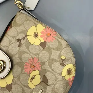 coach Ella Hobo In Signature Canvas With Floral Cluster Print ch347 thumbnail 3