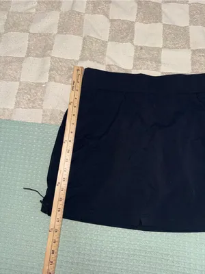 Columbia All Seasons Ruched Skort Black Activewear Skirt Size M thumbnail 3
