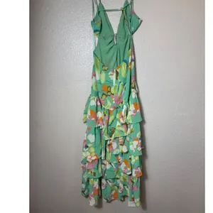 ASTR the Label Aneira Floral Tiered Maxi Dress Green Pink Multi Size‎ S thumbnail 3