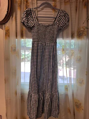 Gingham Print Dress thumbnail 2
