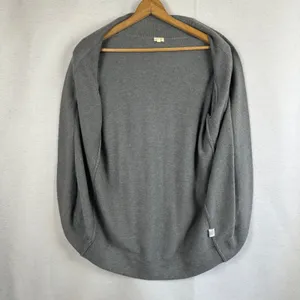 J.Crew Womens‎ Gray Open Front Cardigan Sweater Size Medium Knit Classic Cozy thumbnail 7