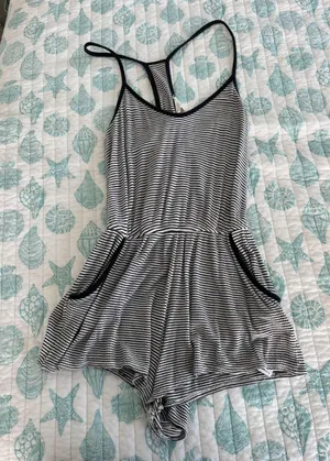 Striped Romper thumbnail 1