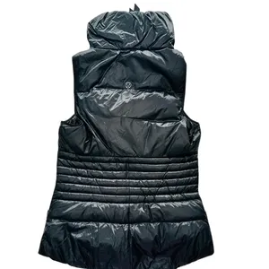 Lululemon Fluffin Awesome Goose Down Vest Shine Black Size 6 Puffer Winter Ski thumbnail 9