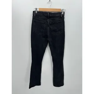 Abercrombie & Fitch The Skinny High Rise‎ Black Ankle Slit Jeans 25/0S DZ15 thumbnail 2