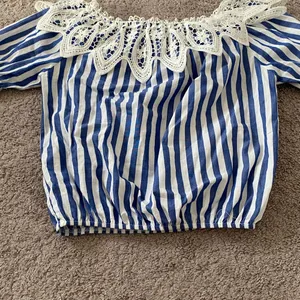 💙🦋Women’s Striped off the shoulder thumbnail 6