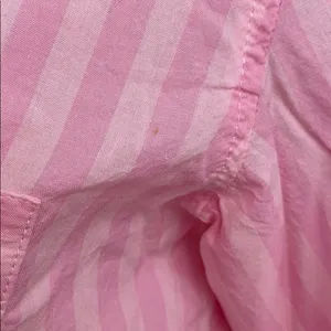 Victoria’s Secret Iconic Pink Striped Button Down Sleep Shirt thumbnail 5