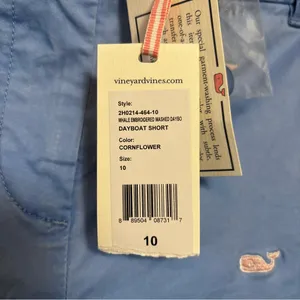 NWT Vineyard Vines Women’s Shorts‎ Coneflower Blue Dayboat Embroidered Whales 10 thumbnail 4