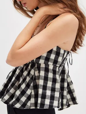 Free People Mia Plaid Tank thumbnail 4
