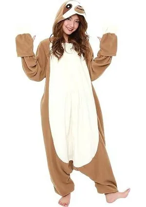 Sazac Island Sloth Kigurumi Animal Jumpsuit Halloween Costume Pajamas Unisex thumbnail 1