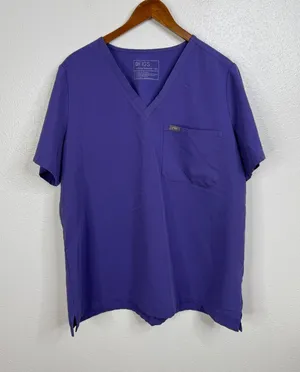 Figs Women's Purple‎ Catarina Scrub Top Size XXL thumbnail 1