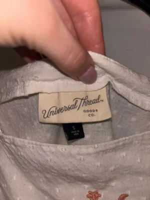 Universal Thread White Blouse Embroidered thumbnail 2