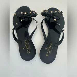 Valentino Garavani ROCKSTUD RUBBER SLIPPER 38 thumbnail 8