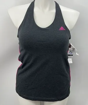 Adidas CS strappy heather gray tennis tank XL thumbnail 1