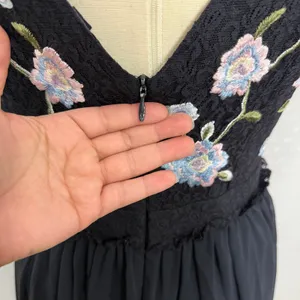 French Connection Women's Blue Abriana Floral Lace Fit & Flare Dress, US 8 thumbnail 3