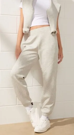 Abercrombie & Fitch YPB Neoknit Women's Gray‎ Jogger Sweatpants Medium thumbnail 1