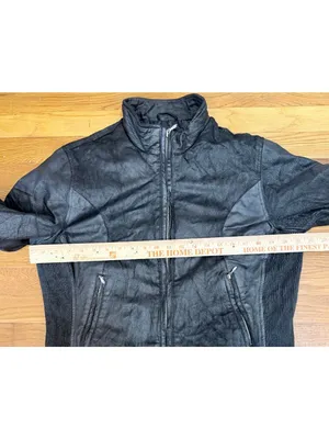 Wilsons Leather Maxima Leather Moto Jacket Textured Crinkle Vintage M/L thumbnail 6