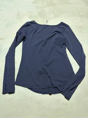 Lululemon Long Sleeve Scoop Neck Top navy 6 thumbnail 7
