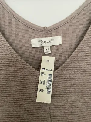 Madewell Texture And Thread Tie Front Tank thumbnail 4