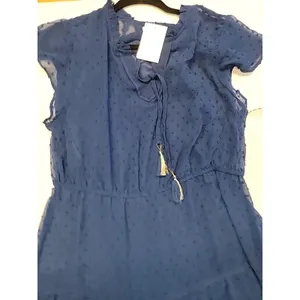 Shiny Tinsel Poly Dress with Vent Sleeves. Slip, Double Lining Maxidress NWT thumbnail 3