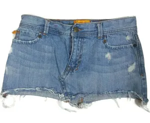 Hollister Super Short Frayed Mini Skirt Sz 3 thumbnail 1