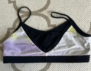 Lululemon black no padding yoga lounge light support bra thumbnail 8