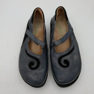 Naot Matai Women Navy Blue Leather Suede Swirl Mary Jane Comfort Shoes 38 7-7.5 thumbnail 4