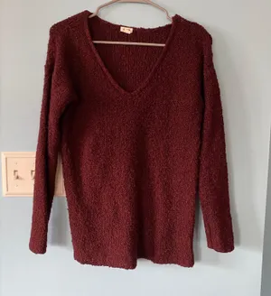Garage Burgundy Sweater thumbnail 1