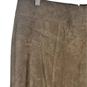 Cato Skirt Womens Size 14 Brown A-Line Midi Flared Side Zip Casual thumbnail 5