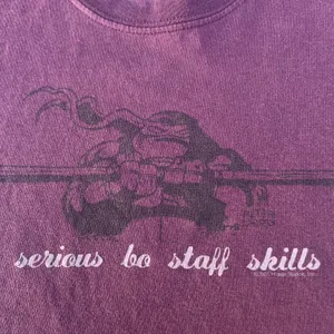 Vintage Teenage Mutant Ninja Turtles Bo Staff Purple Graphic TMNT T-shirt thumbnail 3