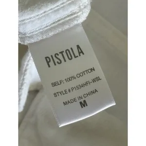 Pistola Candice Romper Medium White Snap Front Utility Denim‎ Casual Zip Pockets thumbnail 5