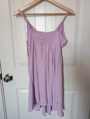 NWT Hello Molly Smile Back At Me Mini Dress W6/Medium Lilac thumbnail 2