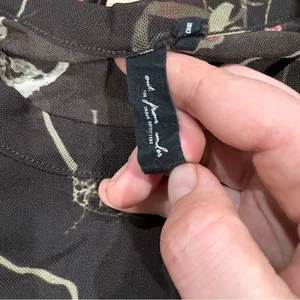 Out From Under Urban Outfitters Black Floral Mesh Top Women’s XS thumbnail 4