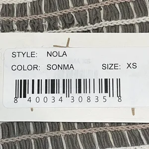 NEW Petersyn x Revolve Nola Striped Sonma Gray Tank Top Women Size XS Smocked‎ thumbnail 7