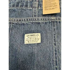 Levi’s Vintage Two Horse Brand Bib Work Clothing Overalls XL Denim Romper Retro thumbnail 5