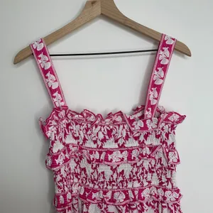 Saylor Denise Tiered Pink Floral Maxi Womens Dress Small thumbnail 12