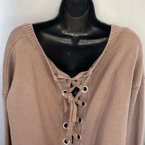 Express Lace Up Back Tunic Sweater size M thumbnail 5
