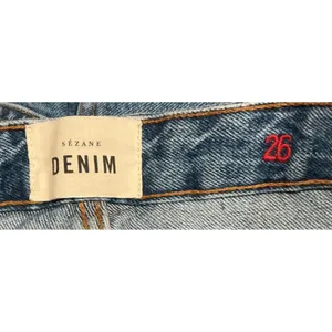 Sezane Brut Sexy Jeans Denim Blue High Rise Straight Leg Organic Cotton Size‎ 26 thumbnail 7