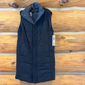 Mono B Cozy Up Sherpa Lined Vest - Black size Small thumbnail 2