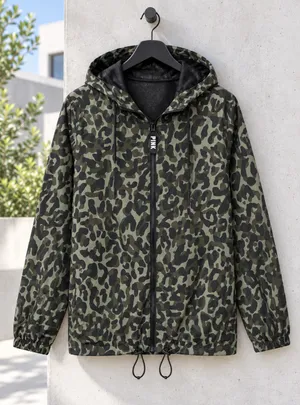 Victoria's Secret PINK camo windbreaker thumbnail 2