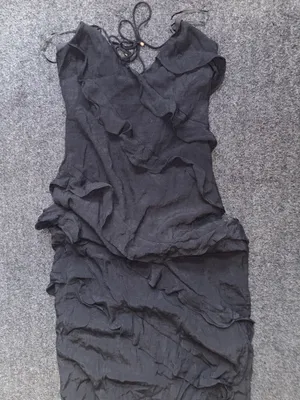 Hill House Billy J Ruffle Tiered Halter Maxi Dress Sz 10 Goth Romantic Cocktail Romantic thumbnail 4