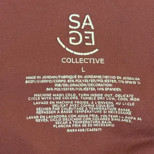 SAGE COLLECTIVE Burgundy Joggers Size Large thumbnail 6