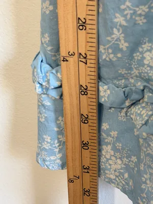 Altar’d State Blue Floral Smocked Babydoll Mini Dress XL Cottagecore Dainty thumbnail 10