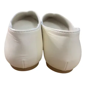 Tahari Flats 6.5 Paris Off White Pointed Toe Vegan Leather Ballet Shoes thumbnail 4