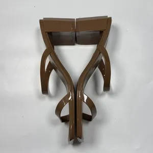 Jeffrey Campbell Sandals Tan Beige Jamm-3 Jelly Slide Block Heels S-513 Sz 10 thumbnail 4