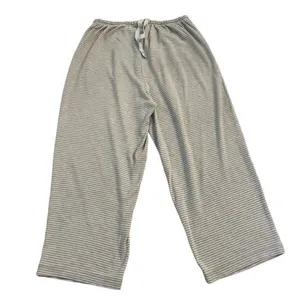 Cabernet Gray Blue floral Cotton 2 pcs Sleepwear Loungewear Capri SZ S thumbnail 5