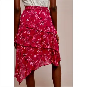 Anthropologie NWT Steele Floral Asymmetrical Skirt thumbnail 4