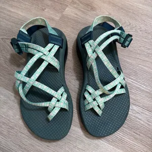 Chacos ZX2 Women’s 6 Sandals Hiking Outdoor Green Blue thumbnail 2