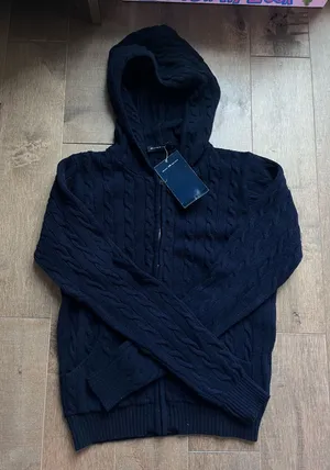 Brandy Melville Knit Sweater Navy thumbnail 1
